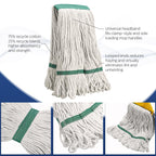Eccliy 24 Pack Heavy Loop End Cotton String Mop Head Heavy Duty Mop Head Commercial Refills Replacement Bulk for Home Industrial Commercial Floor Cleaning