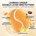LANBENA Vitamin C Under Eye Patches for Dark Circles and Puffy Eyes, Cooling Eye Masks for Eye Bags, Fine Lines & Wrinkles Reduce, Anti-Aging, with Niacinamide Hydra-Gel Collagen-30 Pairs