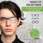 Translucent Eye Patch for Glasses, Adult Eye Patch for Men & Women, Vision Therapy for Amblyopia, Strabismus & Double Vision