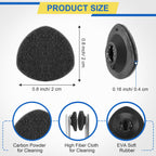 Enhon 8 Pcs Replacement Cleaner Pads Compatible with CarbonKlean Eyeglass Cleaner, Eye Glasses Cleaning Brush Pad Tool, for Cleaning Fingerprint of Lens and Glasses