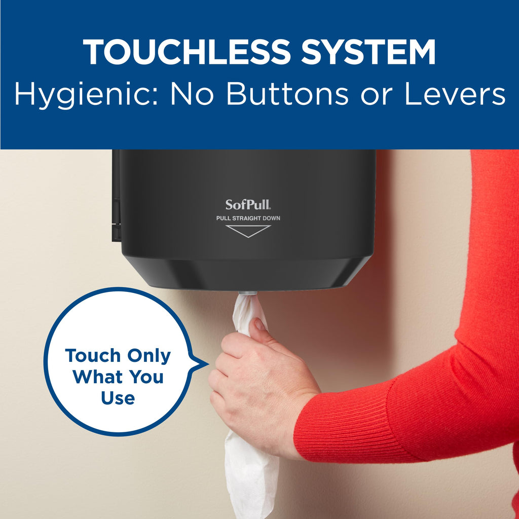 SofPull Centerpull Large by Georgia-Pacific PRO Paper Towel Dispenser, 10.13” W x 11.33” D x 10.58” H, 1 Dispenser, 58201B