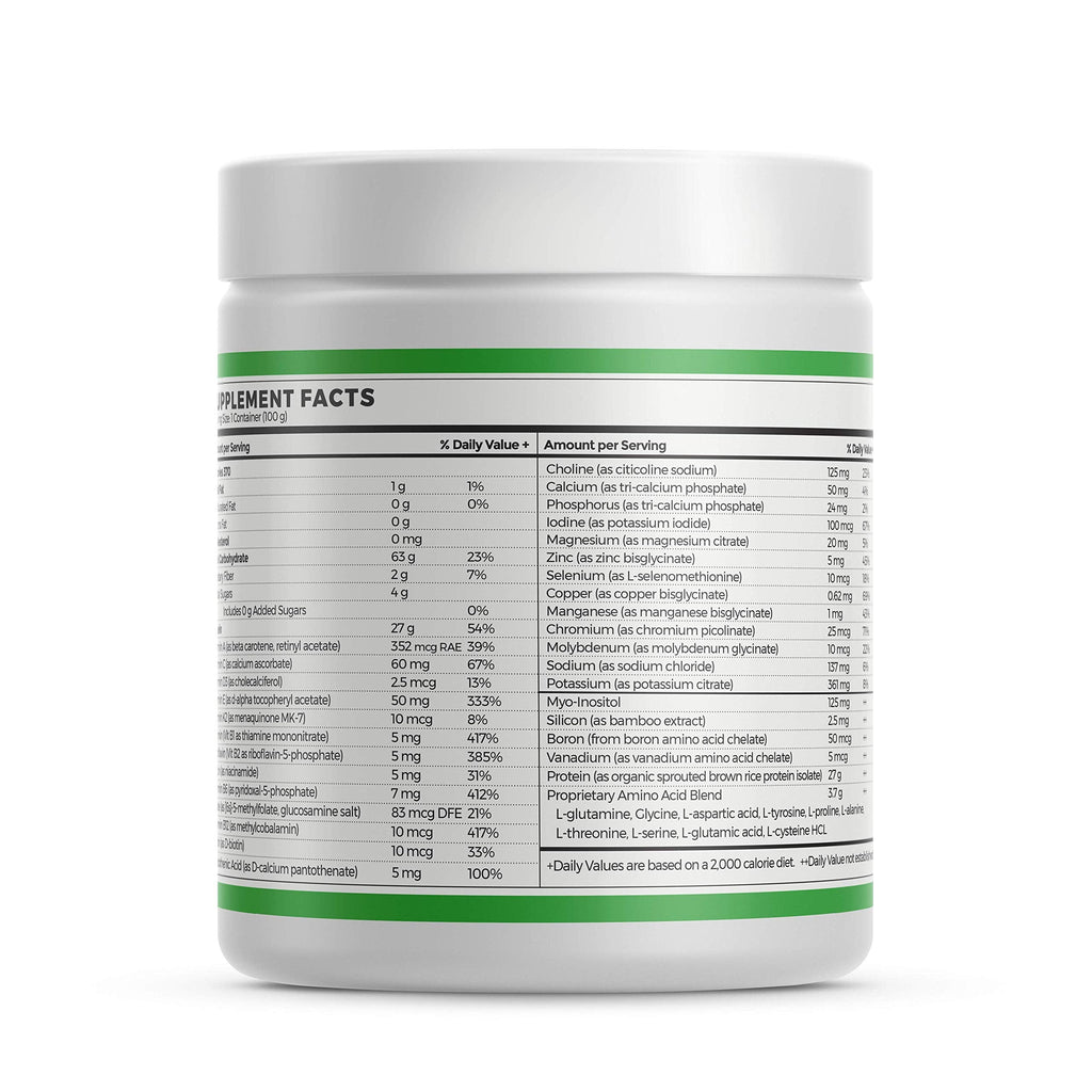 Absorb Plus Vegan Isolate Protein - Gut Health, Nutritional Support, Natural Ingredients, Non-GMO, Gluten-Free, Organic Sprouted Rice Protein (100g, Unsweetened Vanilla Brûlée)