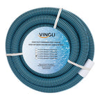 VINGLI 1-1/2-Inch by 50-Feet Blue Swimming Pool Vacuum Hose for Inground and Above-Ground Pools
