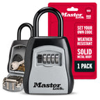 Master Lock Portable Key Lock Box, Combination Lock Box Holds 5 Keys 5400EC