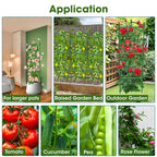 MQHUAYU 6 Pack Tomato Cage,Tomato Cage for Raised Garden Bed, 48'' Tall Tomato TrellisTriangle or Square Cages for Garden,Pots, Plant Cages & Supports（Green, Extra Bold ）