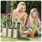 Grenebo Heavy Duty Gardening Tools with Handbag, Gardening Gifts for Women