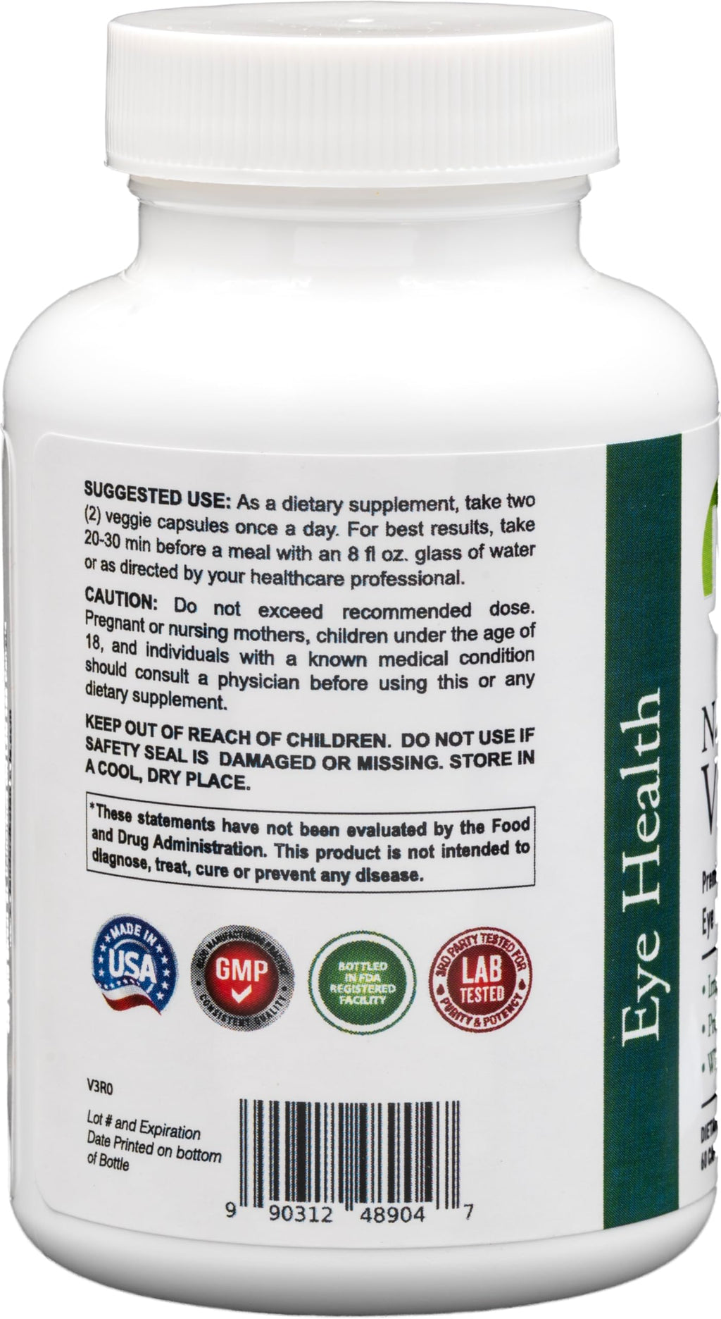 Dr's Nature & Nutrition Vision Care Eye Vitamins & Eye Supplement with Lutein & Zeaxanthin for Macular Health & Blue Light Protection