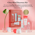 Peach & Lily - Glass Skin Discovery Kit (4 Products) - 1 Cleanser, 1 Essence, 1 Serum & 1 Cream - Skin Care Set - Acne Routine - Travel Essentials - Self Care - Vegan & Cruelty Free - Korean Beauty