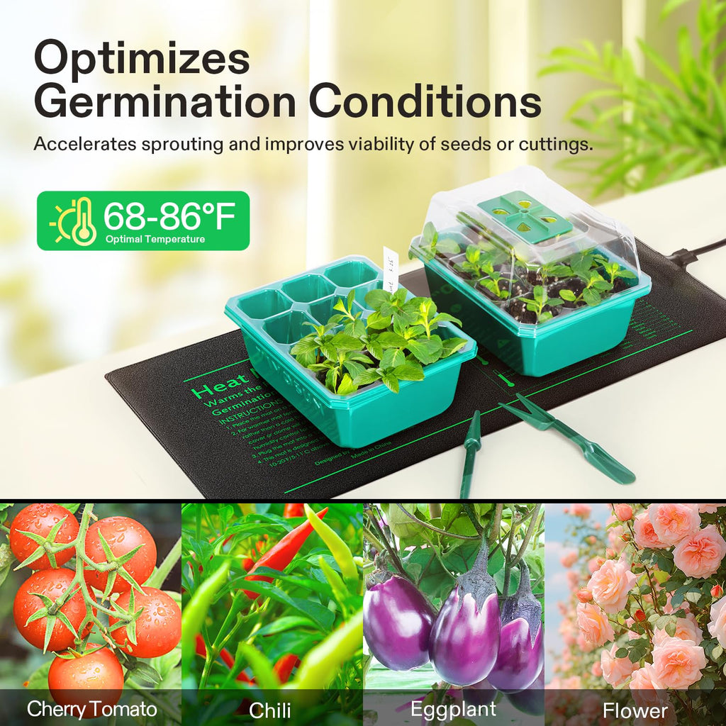 VIVOSUN 48" x 20.75" Durable Waterproof Seedling Heat Mat