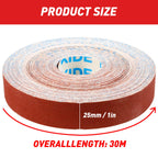 Emery Cloth Roll 80 Grit 1" x 98' for Metal & Wood