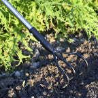 YEELOR 3-Tine Long Handle Tiller, Garden Cultivator with 55"-15.5" Adjustable Handle, for Loosening Soil, Tilling, Weeding and Fertilizing, Suitable for Elderly and Women