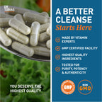 Dr. Tobias Colon Cleanse - Constipation Relief & Gut Health Support for Women & Men | 14 Day Colon Cleanser for a Gentle Colon Detox & Gut Flush - 28 Capsules (1-2 Daily)