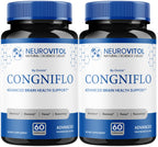 (2 Pack) NeuroVitol Cogniflo Capsules - Official NeuroVitolCogniflo Advanced Formula with All Natural Ingredients, Premium Pills for Wellness & Overall Brain Health Support, 120 Capsules for 2 Months