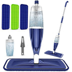 Microfiber Spray Mop for Floors Cleaning: Wet Dry Hardwood Floor Mops with 3 Washable Reusable Pads for Swiffer Powermop - Flat Mop with Sprayer for Tile Wood Laminate Vinyl Marble