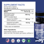 MagHealth Diosmin Hesperidin 1000mg - MPFF Micronized Formula, 900mg Diosmin + 100mg Hesperidin per Serving | Vein Support, Leg Circulation & Blood Flow Supplement | 60 Capsules, Non-GMO, Gluten Free