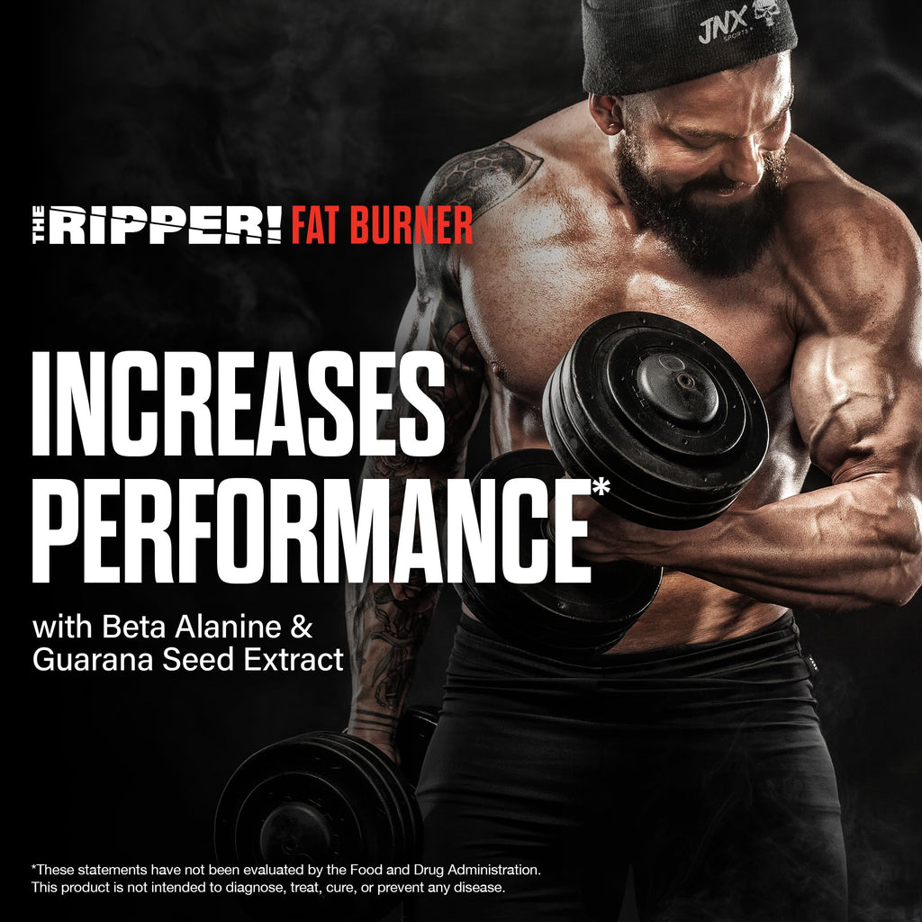 JNX SPORTS The Ripper! Fat Burner Pre Workout for Men & Women – Thermogenic Fat Burning Powder & Appetite Suppressant, Boost Energy & Endurance – Watermelon Candy, 30 Servings