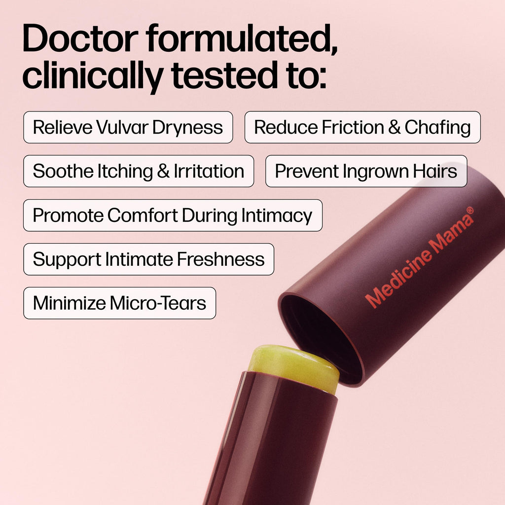 VMAGIC by Medicine Mama Lips Stick – Travel Size Organic Vulva Balm – Relieves Feminine Dryness, Itching, Burning, Redness, Irritation – Hormone Free – 15 ml