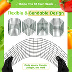 10 Pack Round Plant Protector from Animals – 30pcs 12" × 12" Metal Wire Mesh Garden Plant Cages Wire Plant Covers Pre-Bent Metal Mesh for Seedling Raised Bed Garden Protection for Vegetables Flower