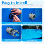 12355 Large Inlet Air Nozzle Compatible with Intex 1900-2450gph Pumps, Pool Return Jet for Intex Above Ground Swimming Pool Replacement Part Kit, Pool Strainer Grid Inlet Water Jet Nozzles, 1 Pack