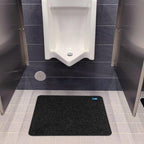 Hygomat Disposable Urinal Mats, Time Monitor, Non-Slip Adhesive, Case of 6, Charcoal, Made in the USA