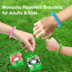 BuggyBands 30 Pack Mosquito Repellent Bracelets, DEET-Free Waterproof Bands, Individually Wrapped
