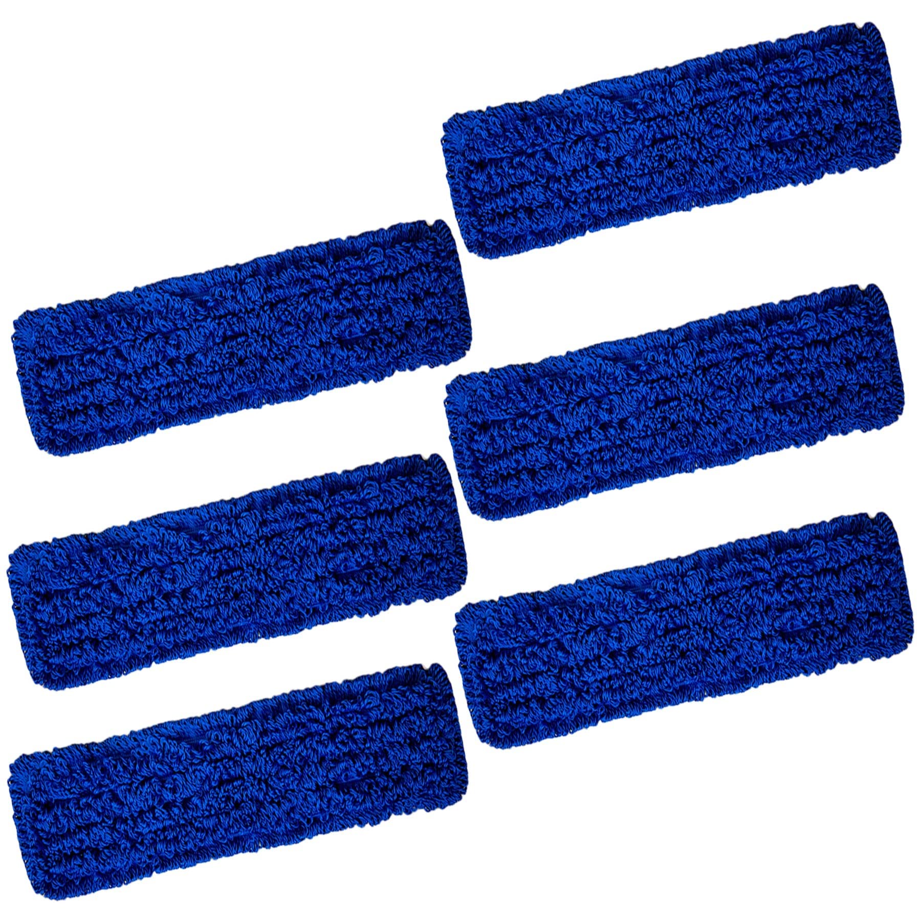 Kleen Handler 48 inch Microfiber Dust Mop | Extra Large Washable Commercial Mop Head Replacement, Pack of 6