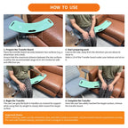 Transfer Board and Slide Board for transferring, Sliding Board Transfer to Wheelchair ，Patient Transfer ，Transfer Boards from Wheelchair to Car, Toilet, Tub, Slide Sheet, （Patented Product）