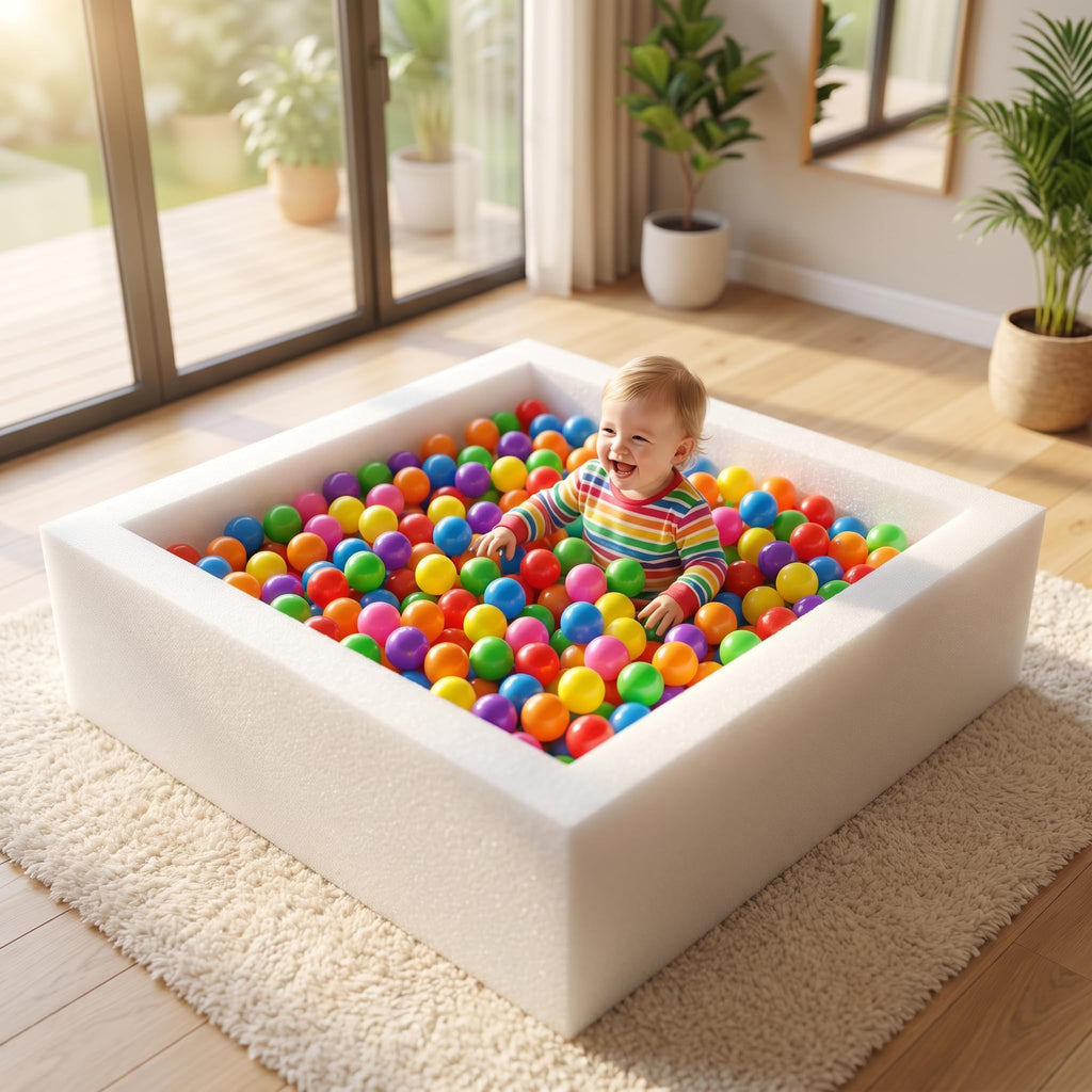 LANGXUN Plastic Ball Pit Balls for Baby Toddler Kids