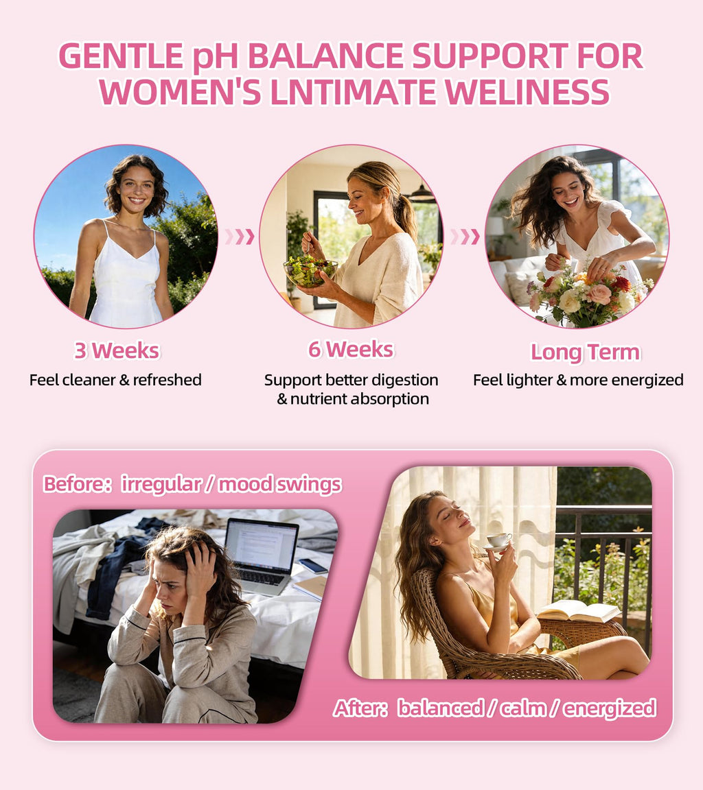 Yheso Feminine Balance Gummies for Women’s, Premium Feminine Balance Gummies – Sugar Free Immune & Vaginal Health Support – pH Balance, Pineapple Flavor, 120 Gummies (60 Servings)