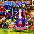 ZhouBoat Patriotic 4th of July Porch Goose Outfit for 23 Inch Lawn Statue