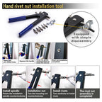 ASKWAY SAE Pressure Rivet Nut Tool Kit 530pcs, Aluminum Rivet Nut inch