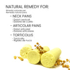 LYNPHA VITALE Sulphur Rods - Natural Sulfur Bars for Pain - Suitable for Neck Massage, Back Pain, Muscle Massage, and Joint Pain - 99,9% Natural Sulfur Sticks for Ayurvedic Massages - Q.ty 6