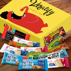 Veratify Healthy Mixed Snack Box (66 Count) Snacks Gift Basket Granola Bars Bulk Variety Grab and Go Men Women Adults Office Work Travel Employee Appreciation School College