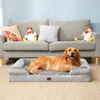 EHEYCIGA Orthopedic Extra Large Dog Bed, Waterproof Washable XL Pet Bed 44"
