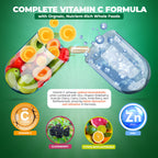 Liposomal Vitamin C with Zinc Capsules - Vit C Organic Elderberry, Amla, Camu Camu- Vitamina C High Absorption, Anti Aging, Immune Support,1500mg/Serving 3 Month Supply Gluten Free NON GMO Veggie Caps
