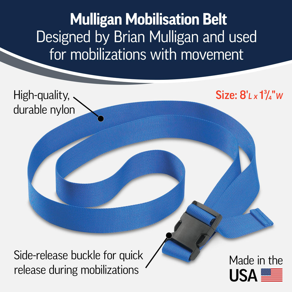 OPTP Mulligan Mobilisation Belt - Mobilization Belt for Manual Therapy; Physical Therapy Belts for Mulligan Mobilization Techniques - Designed by Physical Therapist Brian Mulligan