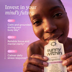 Sunny Within - Brain Health Supplement - Magnesium L-Threonate from Magtein®, Lion’s Mane, Alpha GPC, L-Theanine, ALA & Avocado Oil - Focus, Mood & Memory Support* - 30 Daily Vegan Pouches