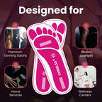 Pink 25Pairs(50Feets) Disposable Spray Tanning Feet Pads for Hygienic Foot Protectors,Comfortable & Hygienic Spray Tan Pads Feet-Specifically for the Spray Tanning Industry or Salon