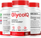 (3 Pack) GlycoIQ Capsules - Official Glyco IQ Support Supplement All Natural Premium Advanced Formula - Maximum Strength, GlycoIQ Multivitamin for Overall Health & Wellness, 180 Capsules for 3 Months