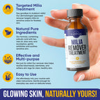 Milia Remover Treatment for Eyes & Face - Milia Spot Treatment with Salicylic Acid & Tea Tree Oil - Milia Acne Serum