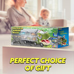 JOYIN 13 in 1 Dinosaur Toys for Kids 3-5, Dinosaur Truck with 12 Pull Back Cars, Birthday Gifts Toys for 3 4 5+ Year Old Boy, Transport Carrier Truck for Toddlers, Christmas Great Gifts for Grandkids