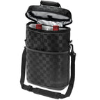 opux 2 Bottle Wine Carrier Tote, Insulated Leakproof Wine Cooler Bag, Wine Travel Bag Tote for Picnic BYOB Beach, Portable Wine Bottle Carrying Case, Gift for Wine Lover Women Men Christmas