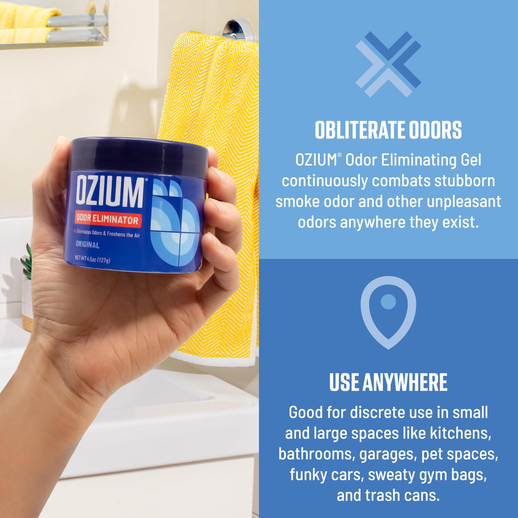 Ozium 8 Oz. Odor Eliminating Gel, Air Freshener Alternative