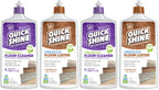 Quick Shine Hardwood Floor Cleaner & Wood Floor Polish w/Plant-Derived Carnauba 27oz Bottles,Removes Scratches,Safer Choice,A Clean That Can Be Seen,(Pack of 4)