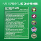 Approved Science Fruits & Veggies - 42 Whole Fruit and Veggie Supplement - Enhanced Health & Vitality - Daily Natural Vitamins, Minerals, Antioxidants - 180 Capsules Each - 2-Month Supply
