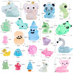 ElpizoFos 130pcs Various Luminous Mini Resin Animal Fairy Garden Miniature