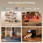 roborock Qrevo S Pro Robot Vacuum and Mop, 18,500Pa Suction, Multifunctional Dock with 167℉ Mop Self-Cleaning, Smart Obstacle Avoidance, Anti-Tangle Brush, Liftable Spinning Mop, Black