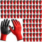 YOUKE OLA 90 Pair Gardening Gloves for Men Women, Breathable Rubber Coated Garden Gloves Working Gloves for Gardening, Construction