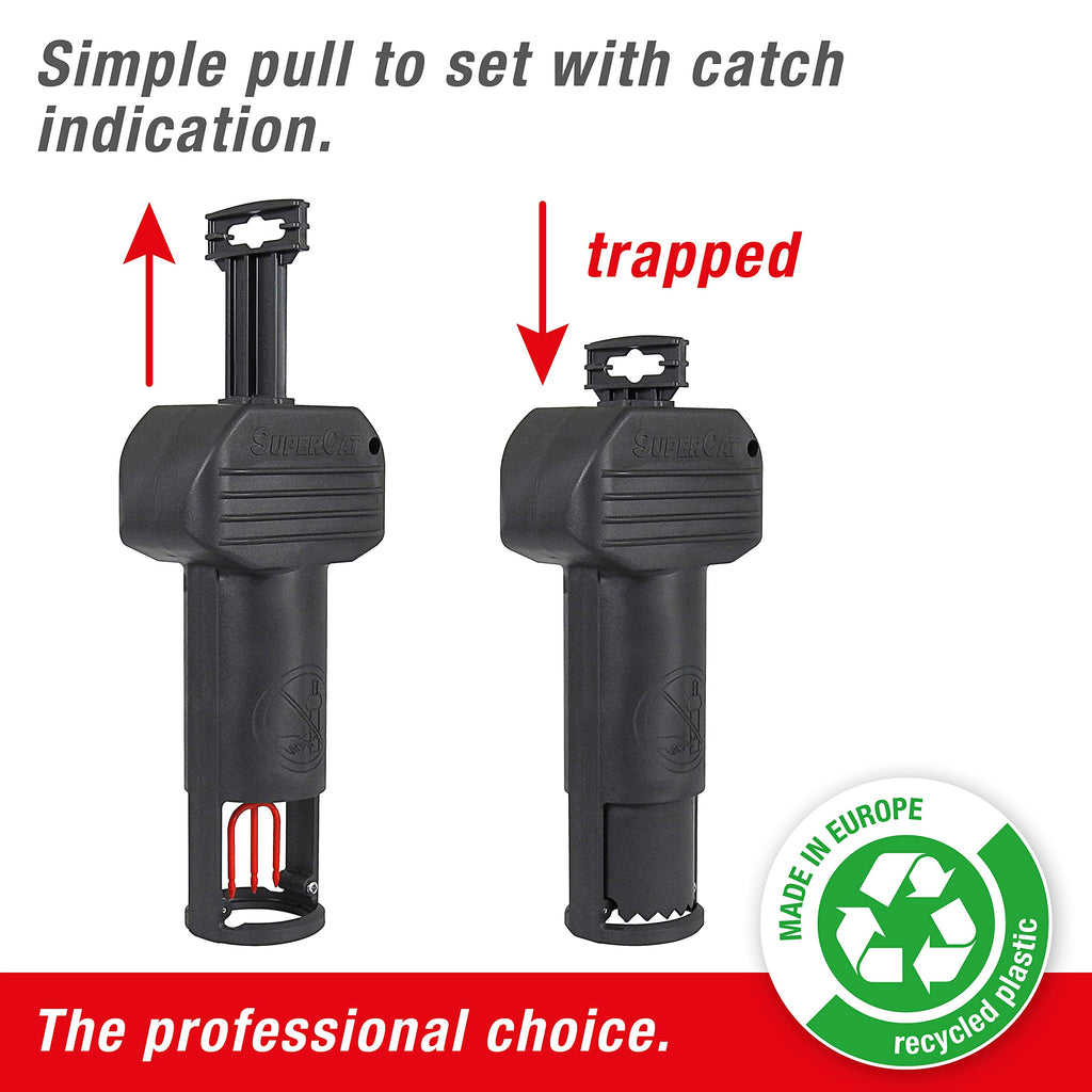 SWISSINNO Gopher & Vole Trap PRO SuperCat – Reusable Tunnel Trap with Dual-Trigger System – Easy to Set, Made in Europe – High Catch Rate - 1 Pcs
