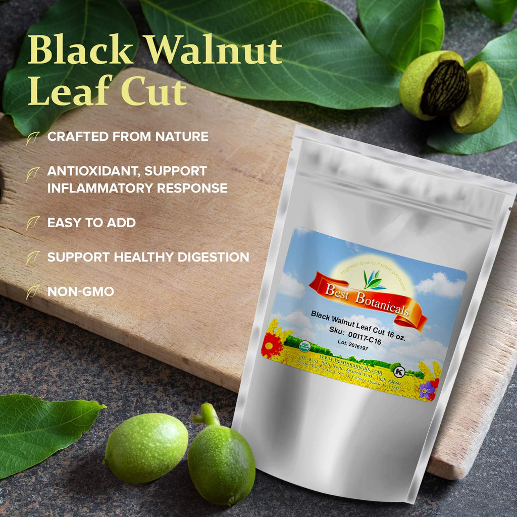 Best Botanicals Black Walnut Leaf Cut 16 oz.